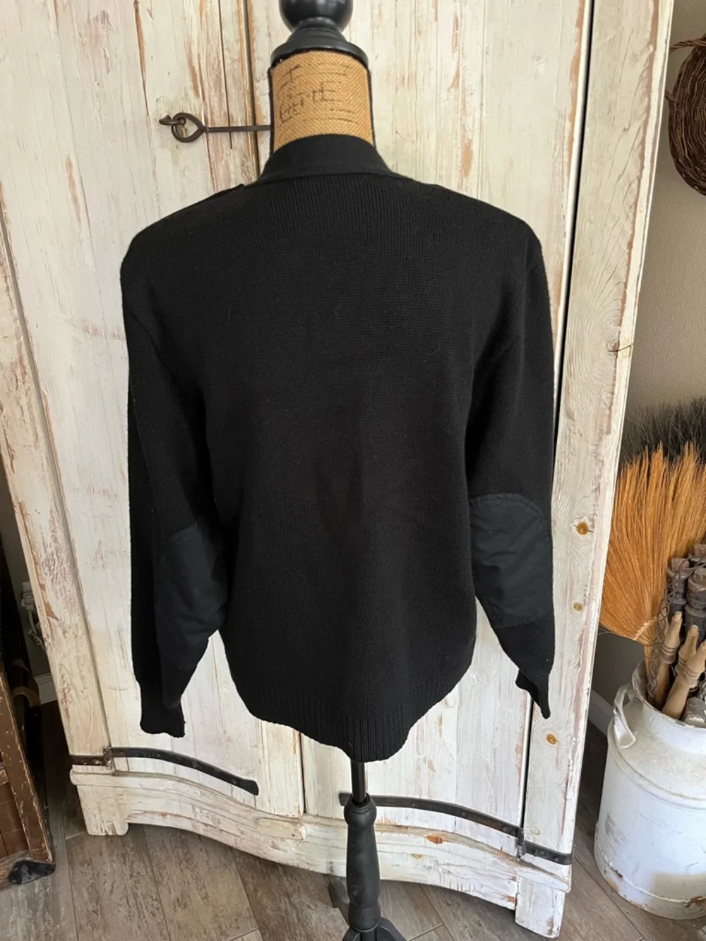Vintage Military Equipment Corp of America military black commando cardigan - Picture 5 of 8